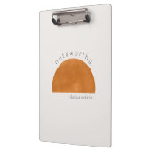 Modern Minimalistische Abstracte Zon Persoonlijk  Klembord (Links)