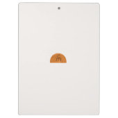 Modern Minimalistische Abstracte Zon Persoonlijk  Klembord (Achterkant)