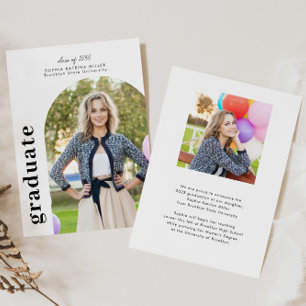 Modern minimalistische Arch 2 Foto Afstuderen Afst Aankondiging