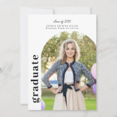 Modern minimalistische Arch 2 Foto Afstuderen Afst Aankondiging (Voorkant)