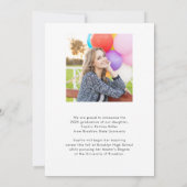 Modern minimalistische Arch 2 Foto Afstuderen Afst Aankondiging (Achterkant)