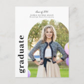 Modern minimalistische Arch 2 Foto Afstuderen Afst Briefkaart (Voorkant)