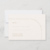 Modern minimalistische Boho Arch RSVP-kaart RSVP Kaartje (Voorkant)