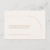Modern minimalistische Boho Wedding Website Informatiekaartje (Voorkant)