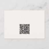 Modern minimalistische Boho Wedding Website Informatiekaartje (Achterkant)