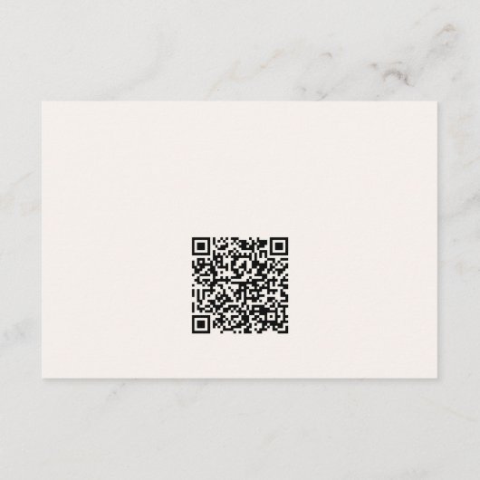 Modern minimalistische Boho Wedding Website Informatiekaartje (Achterkant)