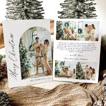 Modern Minimalistische Boog Foto Prettig Kerstfees