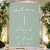Modern minimalistische bruiloft welkom acryl bord