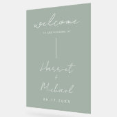 Modern minimalistische bruiloft welkom acryl bord (Hoek)