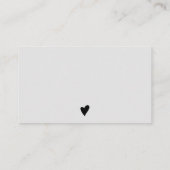 Modern minimalistische coole grijze orde bedankt visitekaartje (Achterkant)