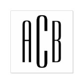 Modern minimalistische eenvoudige drieletter monog zelfinktende stempel (Design)