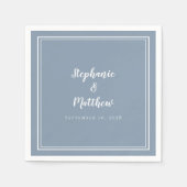 Modern minimalistische eenvoudige mosterdblauwe br servet (Voorkant)