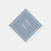 Modern minimalistische eenvoudige mosterdblauwe br servet (Hoek)