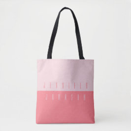 Modern minimalistische eenvoudige stijlvolle typog tote bag