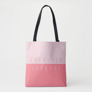 Modern minimalistische eenvoudige stijlvolle typog tote bag