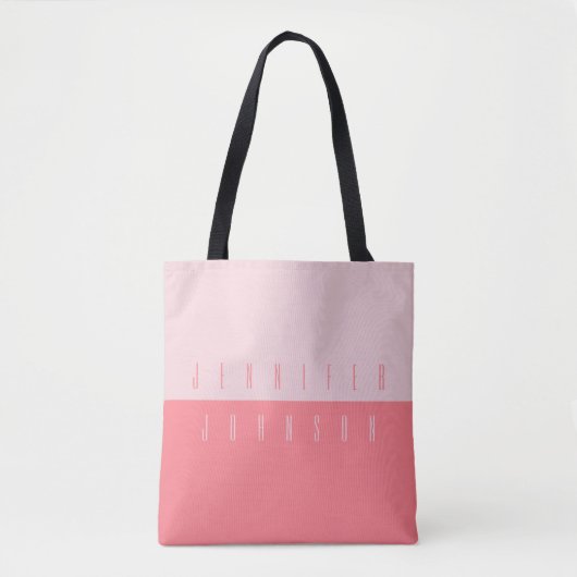 Modern minimalistische eenvoudige stijlvolle typog tote bag (Voorkant)
