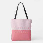 Modern minimalistische eenvoudige stijlvolle typog tote bag (Achterkant)