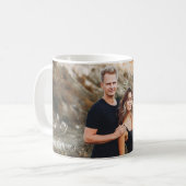 Modern minimalistische elegante kerst koffiemok (Voorkant links)