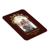 Modern minimalistische Floral Arch-foto bruin Magneet (Rechterzijde)