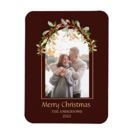 Modern minimalistische Floral Arch-foto bruin Magneet