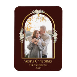 Modern minimalistische Floral Arch-foto bruin Magneet