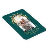 Modern minimalistische Floral Arch Foto Groen Magneet (Rechterzijde)