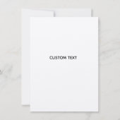 Modern minimalistische Floral Wedding bespaart dat Kaart (Achterkant)