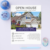 Modern Minimalistische Flyer voor Open Huizen in V (Enkel)