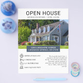 Modern Minimalistische Flyer voor Open Huizen in V (Enkel)