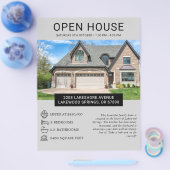 Modern Minimalistische Flyer voor Open Huizen in V (Enkel)