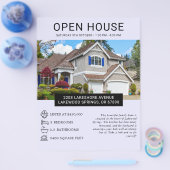 Modern Minimalistische Flyer voor Open Huizen in V (Enkel)