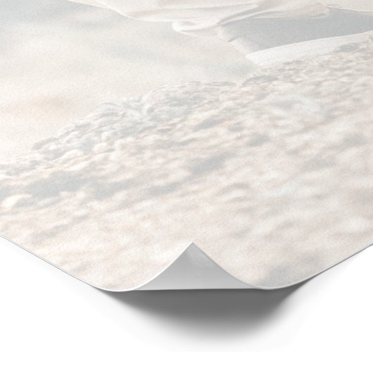 Modern minimalistische foto Bruidsmeisje uitnodigi Poster (Hoek)