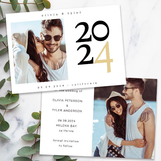 Modern Minimalistische Foto Save the Date