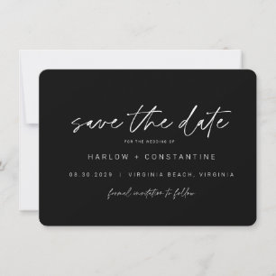 Modern Minimalistische Foto Save the Date Kaart