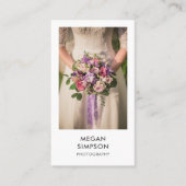 Modern minimalistische fotograaf visitekaartje (Voorkant)