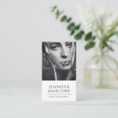 Modern minimalistische fotograaf visitekaartje (Staand voorkant)