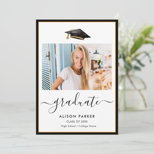 Modern minimalistische fotograafpartij kaart (Staand voorkant)