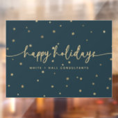 Modern Minimalistische Gelukkige Feestdagen Zakeli Raamsticker (Vel 2)