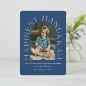 Modern minimalistische gelukkigste Hanukkah Arc-fo (Staand voorkant)