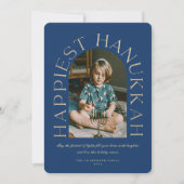 Modern minimalistische gelukkigste Hanukkah Arc-fo (Voorkant)