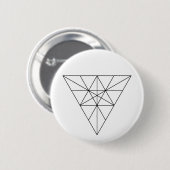 Modern minimalistische Geometrie Abstract Ronde Button 5,7 Cm (Voorkant /achterkant)
