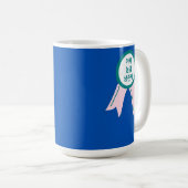 “Modern Minimalistische Grappige Vadergrap Overlev Koffiemok (Voorkant rechts)