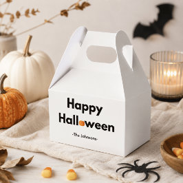 Modern Minimalistische Halloween – Persoonlijk Bedankdoosjes