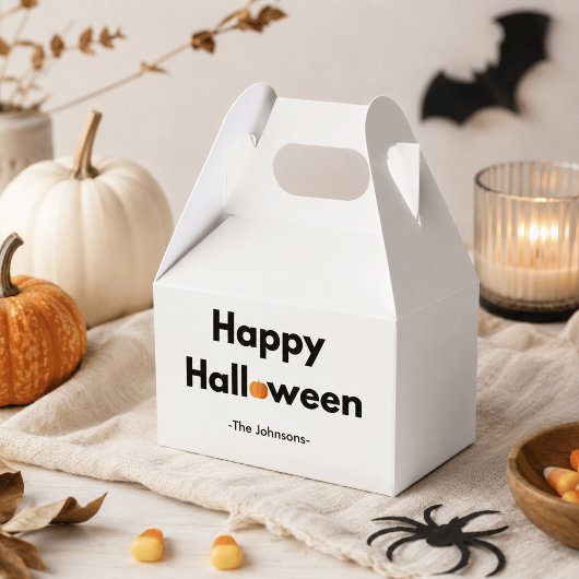 Modern Minimalistische Halloween – Persoonlijk Bedankdoosjes