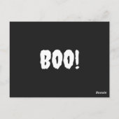 Modern Minimalistische Halloween – Persoonlijk Briefkaart (Achterkant)