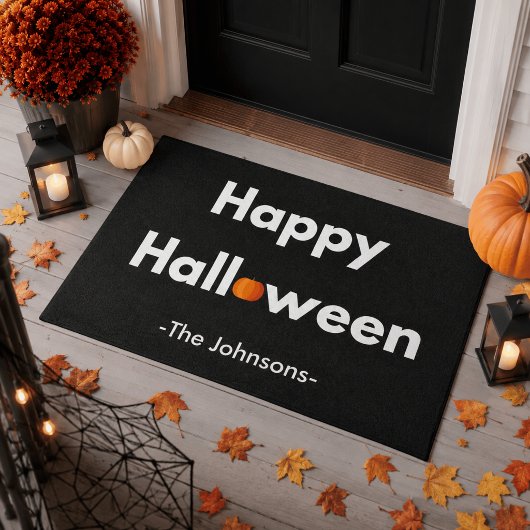 Modern Minimalistische Halloween – Persoonlijk Deurmat
