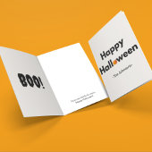 Modern Minimalistische Halloween - Persoonlijk Kaart