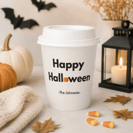 Modern Minimalistische Halloween – Persoonlijk Papieren Bekers