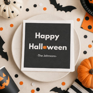 Modern Minimalistische Halloween – Persoonlijk Servet