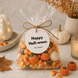 Modern Minimalistische Halloween – Persoonlijke Po Bedankjes Labels